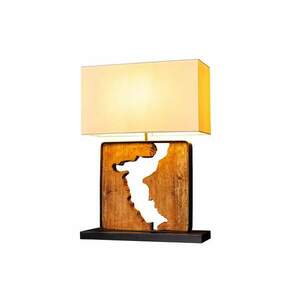 DESIGNED BY NATURE barna esőfa asztali lámpa kép