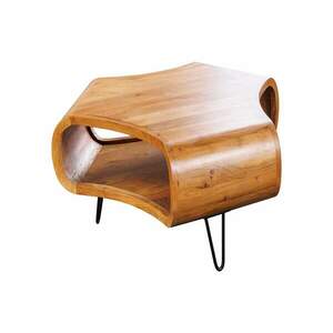 ORGANIC LIVING barna akácfa dohányzóasztal 70 cm kép