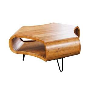 ORGANIC LIVING barna akácfa dohányzóasztal 90 cm kép