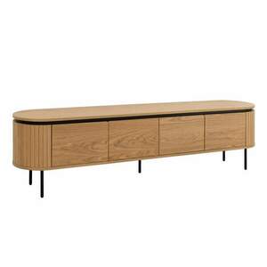 ATELIER barna tölgyfa furnér tv szekrény 200 cm kép