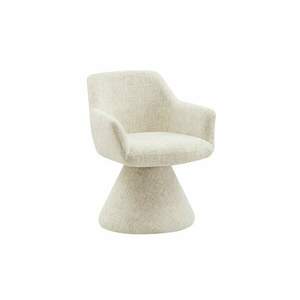 AMBIENTO bézs polyester zsenília forgószék kép