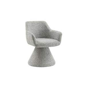 AMBIENTO szürke polyester zsenília forgószék kép