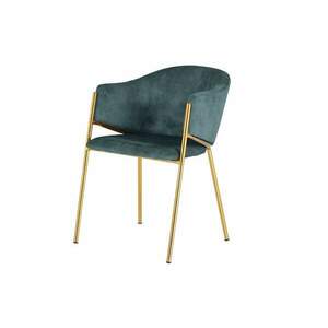 NOBLESSE kék bársony szék kép