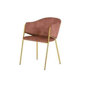 NOBLESSE rózsaszín bársony szék kép