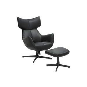 VOGUE fekete műbőr fotel kép