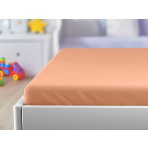 Jersey gyerek lepedő kiságyba barack 70x140 cm kép