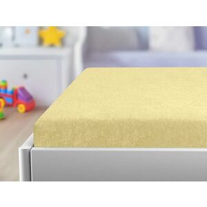 Gyerek frottír lepedő 70x140 cm sárga kép