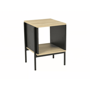 Dohányzóasztal tölgy dekor lemezzel KARINA B 40x40 kép