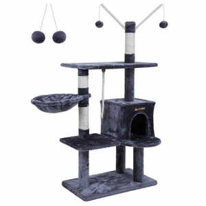 SIMBA emeletes kaparó oszlop macskáknak, szürke kép