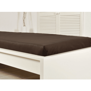 Jersey lepedő ALVORA 180x200 cm sötétbarna kép