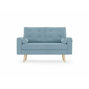 Világoskék 2 személyes kanapé MANDI kép