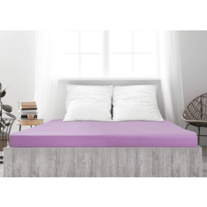 Mako-jersey pamut lepedő LUXORA 180x200 cm lila kép