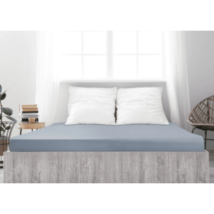 Mako-jersey pamut lepedő LUXORA 180x200 cm világosszürke kép