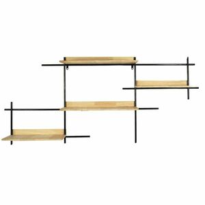 Fém fali polc SQUARE 114x50 cm kép