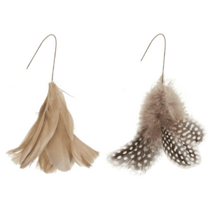 IB Laursen Drótos függő toll FEATHER DECOR barna - több színben kép