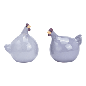 Kerámia tyúk LILAC CHICKEN lila - több méretben Méret: M kép