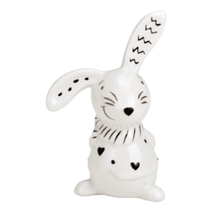 Kerámia nyuszi BUNNY BACK 10 cm fehér kép