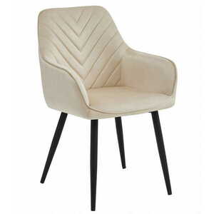 Étkezőfotel NANA VELVET, krém színű kép