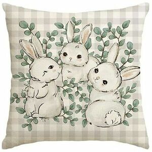 Len párnahuzat TRISPRING 45x45 cm, krém színű kép