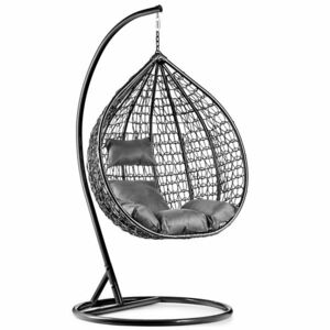 Fekete függőszék KOKON állvánnyal kép