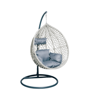 Szürke TROPIKAL függőszék állvánnyal és szürke párnával kép