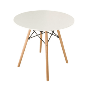 Fehér étkezőasztal OSLO 90x90 kép