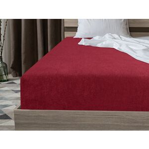 Frottír EXCLUSIVE vörös lepedő 200x220 cm kép