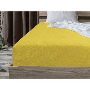 Frottír EXCLUSIVE sárga lepedő 140x200 cm kép
