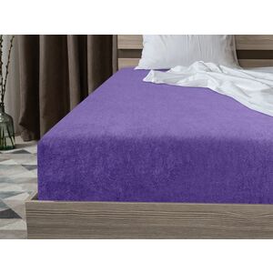 Frottír EXCLUSIVE sötétlila lepedő 140x200 cm kép