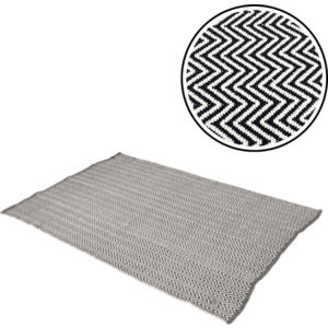 Szőnyeg ESQUINA 140x200 cm, fekete-fehér kép