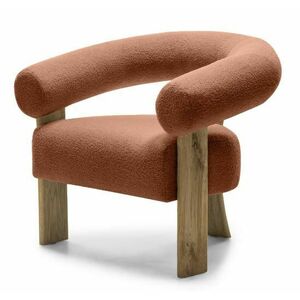 Barna design fotel KOKEI, tölgy kép