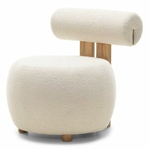 Krém design fotel HANNA, tölgy kép