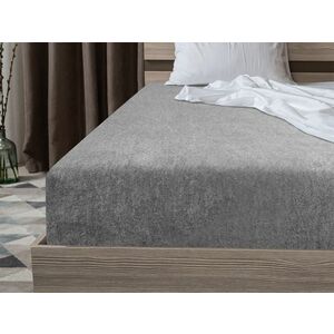 Frottír EXCLUSIVE világosszürke lepedő 180x200 cm kép