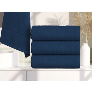 CLARYSSE ELEGANCE törölköző 60x110 cm sötétkék, 100% pamut kép