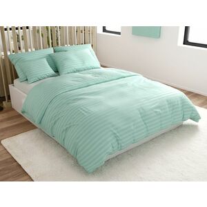 JASMINE mentás - 2 cm csíkos mikroszálas hotel ágyneműhuzat Ágyneműhuzat mérete: 70 x 90 cm | 140 x 220 cm kép
