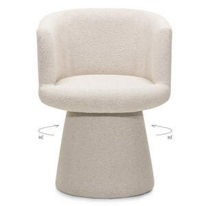 Forgatható design szék YATO, krémszínű kép