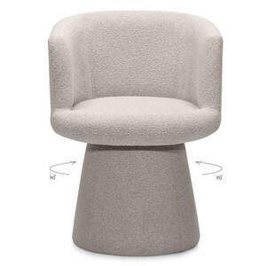 Forgatható design szék YATO, szürke-bézs kép