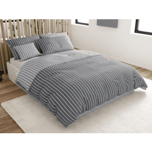 Pamut ágyneműhuzat Caprivi szürke gombos Ágyneműhuzat mérete: 70x90 cm; 140x220 cm kép