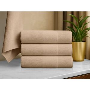 Törölköző CARRARA 60x100 cm világos barna, 100% pamut kép