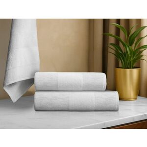 CARRARA törölközőkészlet 1db 60x100 cm és 1db 40x55 cm 100% pamut, fehér kép