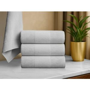 CARRARA törölköző szett 30x30 cm világosszürke 100% pamut, 3 db kép