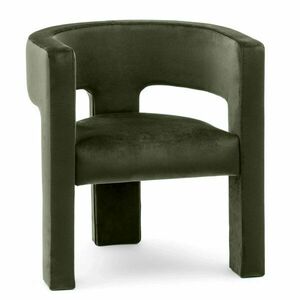 Sötétzöld design fotel ALPAH B VELVET kép