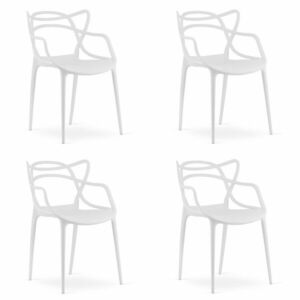 4 db fehér KATO műanyag szék készlet kép