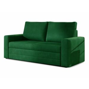 Sötétzöld 2 személyes kanapé WAVE, kihúzható kép