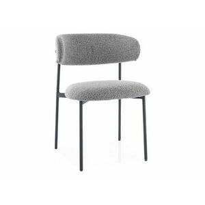 Szürke ELTON étkezőszék fekete lábakkal kép