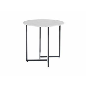 Kerek étkezőasztal ALTO II 80 cm, fehér márvány dekoráció kép