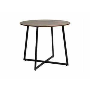 Kerek étkezőasztal LUNA 90 cm, rusztikus barna kép