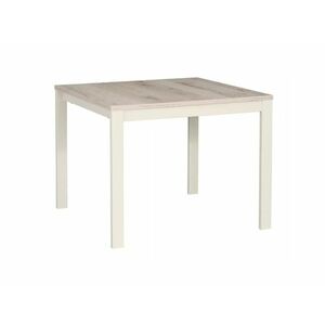 Dohányzóasztal FROST 60x60 cm, krémszínű / alpesi tölgy kép