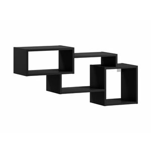 Fali polc ALITTY 96x46 cm, fekete kép