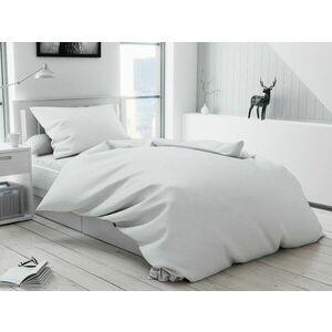 Krepp ágynemű Lux fehér gomb Ágyneműhuzat mérete: 70x90 cm, 140x200 cm kép